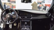 Alfa Romeo Giulia Veloce interior dashboard at 2016 Bologna Motor Show