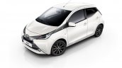Toyota Aygo x-style front three quarters left side elevated view