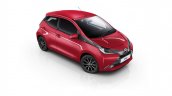 Toyota Aygo x-style front three quarters right side elevated view