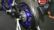 Yamaha MT-03 rear wheel at Thai Motor Expo