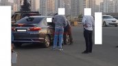 2017 Honda City (facelift) rear three quarter spied in India