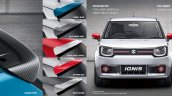 Maruti Ignis accessories rear spoilers, highlighter and door mirror covers