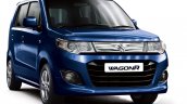 Maruti WagonR Vxi+ midnight blue front three quarter