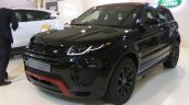 Range Rover Evoque front three quarters at Autocar Performance Show 2017