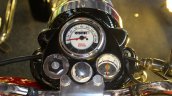 Royal Enfield Classic 350 Redditch series Redditch Red instrument panel at Surat International Auto Expo 2017