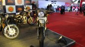 Royal Enfield Himalayan (accessorised) front at Surat International Auto Expo 2017