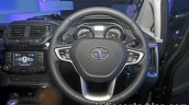 Tata Hexa XTA steering wheel from Delhi launch