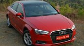 2017 Audi A3 sedan (facelift) front three quarter top First Drive Review