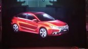 2017 Mitsubishi Grand Lancer front three quarters second leaked image