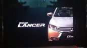 2017 Mitsubishi Grand Lancer teaser leaked image