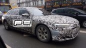 2018 Audi A8 front three quarters right side spy shot Copenhagen