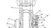 Honda supercharged motorcycle patent sketch front