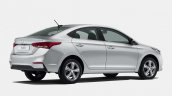 Next-gen 2017 Hyundai Solaris (2017 Hyundai Verna) rear three quarter revealed