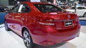 2017 Toyota Yaris sedan (Vios) rear quarter showcased at BIMS 2017