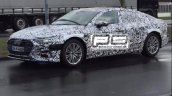 2018 Audi A7 front three quarters spy shot Denmark