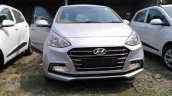 2017 Hyundai Xcent SX (facelift) front snapped at a stockyard