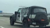 2018 Jeep Wrangler rear three quarters spy shot