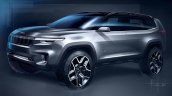 Jeep Yuntu concept front three quarters teaser image