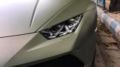 Lamborghini Huracan Avio headlamp snapped in Kolkata