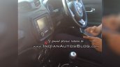 RHD Jeep Renegade interior Indian test vehicle