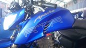 TVS Apache RTR 200 track experience at MMRT fuel tank view left