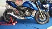 TVS Apache RTR 200 track experience at MMRT side view right
