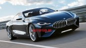 BMW 8 Series concept front three quarters leaked image