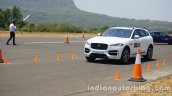 Jaguar F-Pace front three quarters in motion