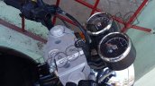Royal Enfield Continental GT 750 instrument panel spy shot
