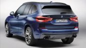 2017 BMW X3 rear three quarters magazine leaked image