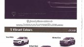 2017 Jeep Compass colour choices