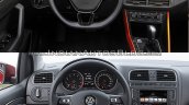 2017 VW Polo vs. 2014 VW Polo dashboard driver side