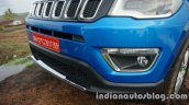 Jeep Compass chrome fittings in the front review