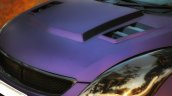 Maruti Swift matte purple wrap and sporty body kit headlamp