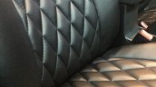 Maruti Vitara Brezza custom black leather upholstery patterns
