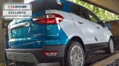 North American-spec 2018 Ford EcoSport (facelift) rear three quarters spy shot
