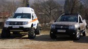 Renault Duster Ambulance front with caterpillar tracks