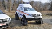 Renault Duster Ambulance with caterpillar tracks front quarter