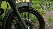 Royal Enfield Bullet 350 Encode by Haldankar Customs front wheel