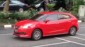 Suzuki Baleno Spotted in Indonesia Front Left Three Quarters Fire Red