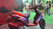 Aprilia SR150 side with Chelsea livery at Nepal Auto Show 2017
