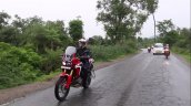 Honda Africa Twin India review motion front three quarter