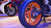 Honda CB 190R at Nepal Auto Show 2017 rear wheel