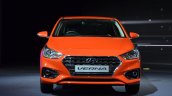 Hyundai Verna 2017 front view flame orange