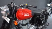 Royal Enfield Classic 350 Redditch Red tank at the Nepal Auto Show 2017