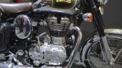 Royal Enfield Classic 500 Chrome engine at the Nepal Auto Show 2017