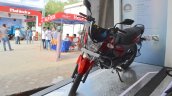 TVS Stryker 125 front three quarters at the Nepal Auto Show 2017