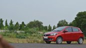 Tata Tiago AMT test drive review front three quarters far