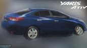 Toyota Yaris ATIV rear three quarters right side leaked image
