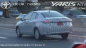 Toyota Yaris ATIV rear three quarters spy shot